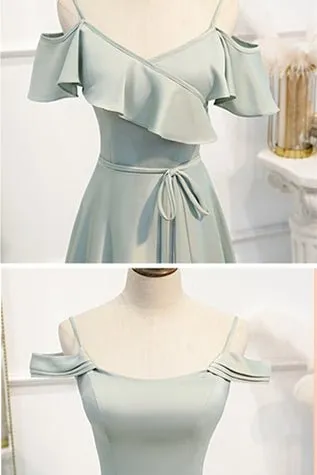 A-line Slip Mismatched Bridesmaid Dresses
