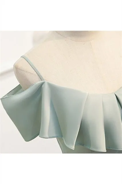 A-line Slip Mismatched Bridesmaid Dresses
