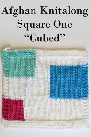 Afghan Knitalong Square 1 - Cubed