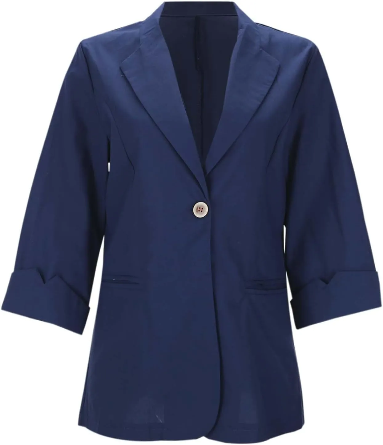 Blazers for Women Business Casual Summer Blazers Lightweight Suit Jackets 3/4 Sleeve Work Jacket Trendy Office Blazer