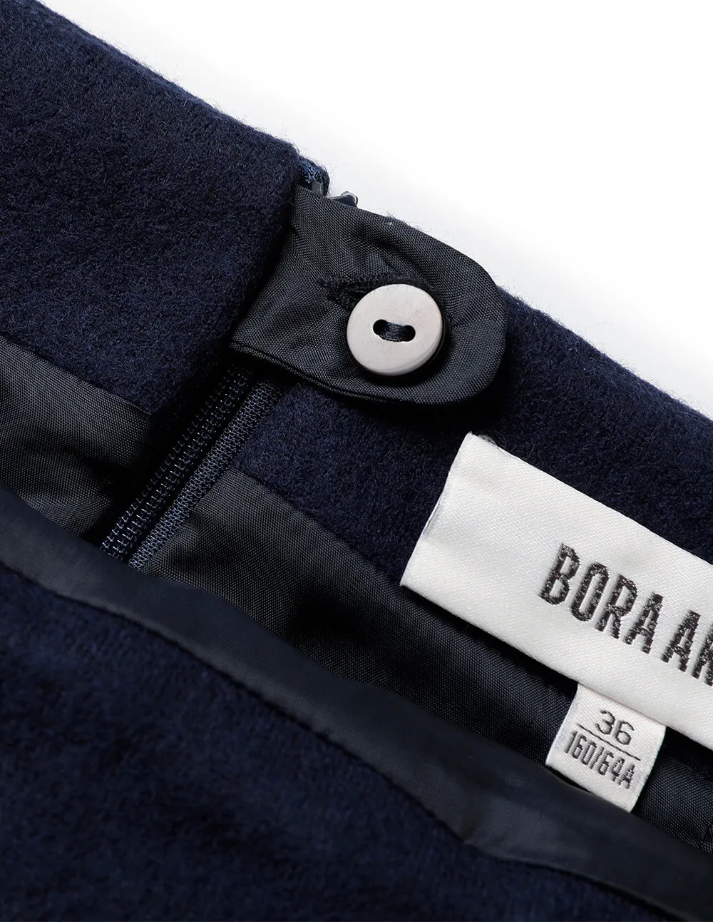 BORA AKSU Short Pleated Wool Mini Skirt