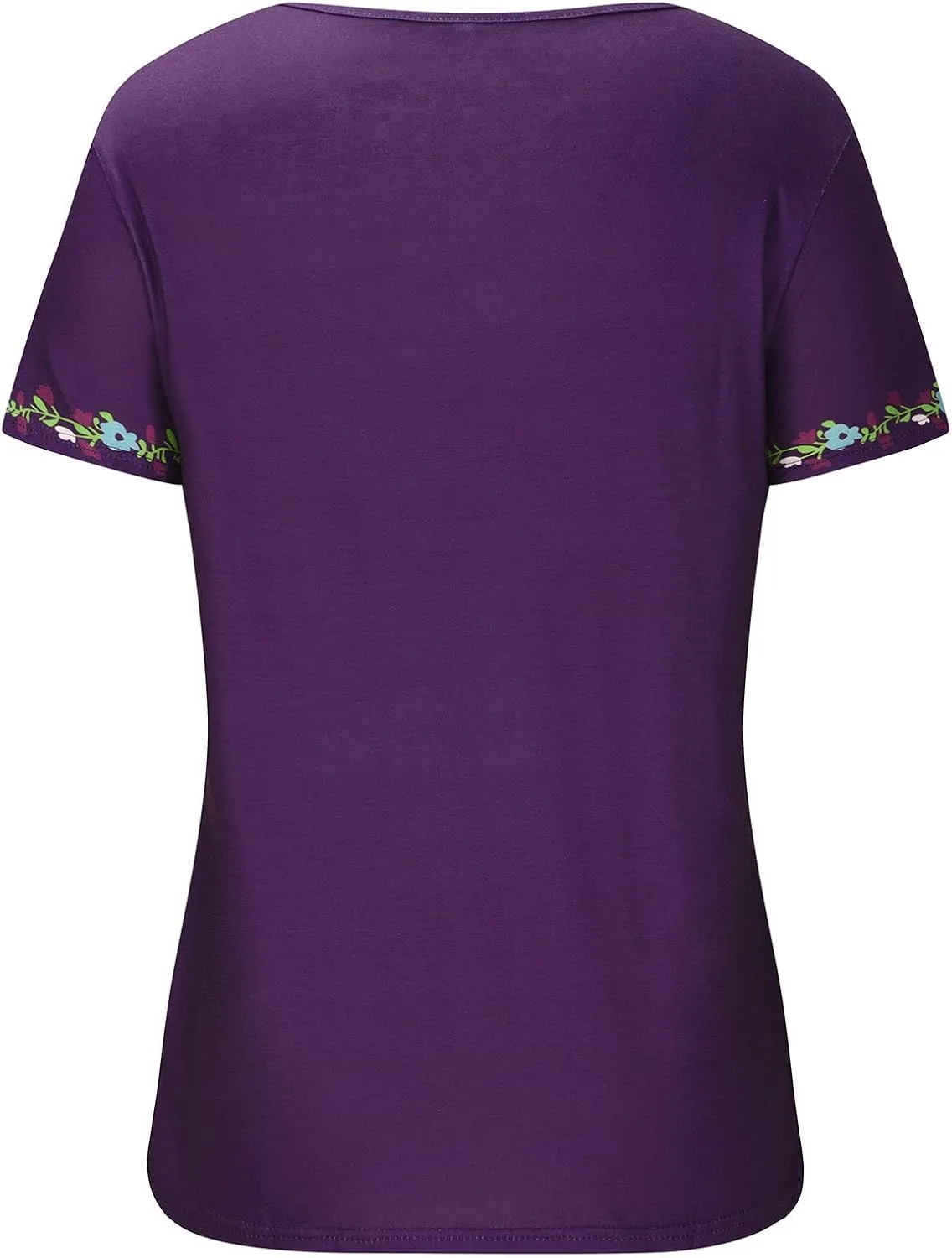 Ceboyel Mexican Shirts for Women Embroidered Peasant Blouses Top V Neck Short Sleeve T Shirts Vintage Bohemian Boho Clothes
