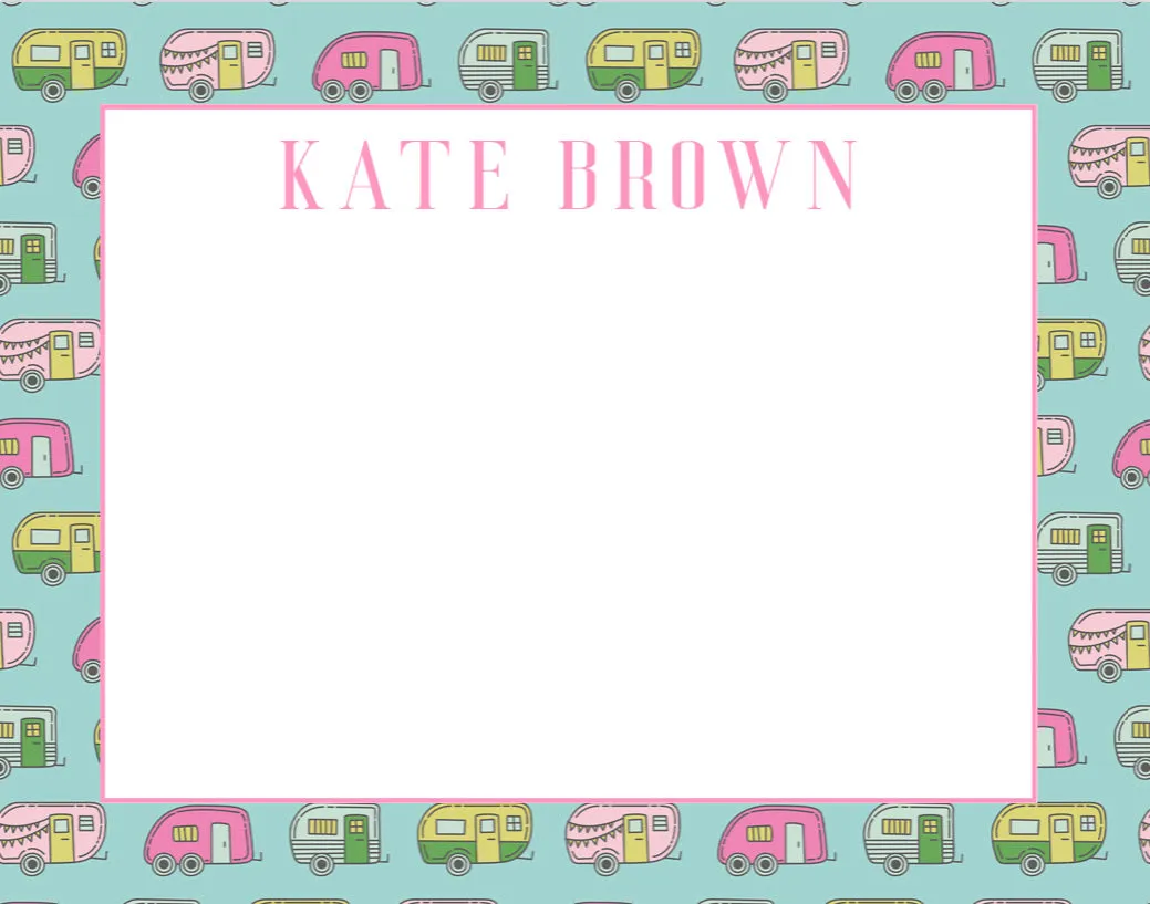 Colorful Camper Stationery Set