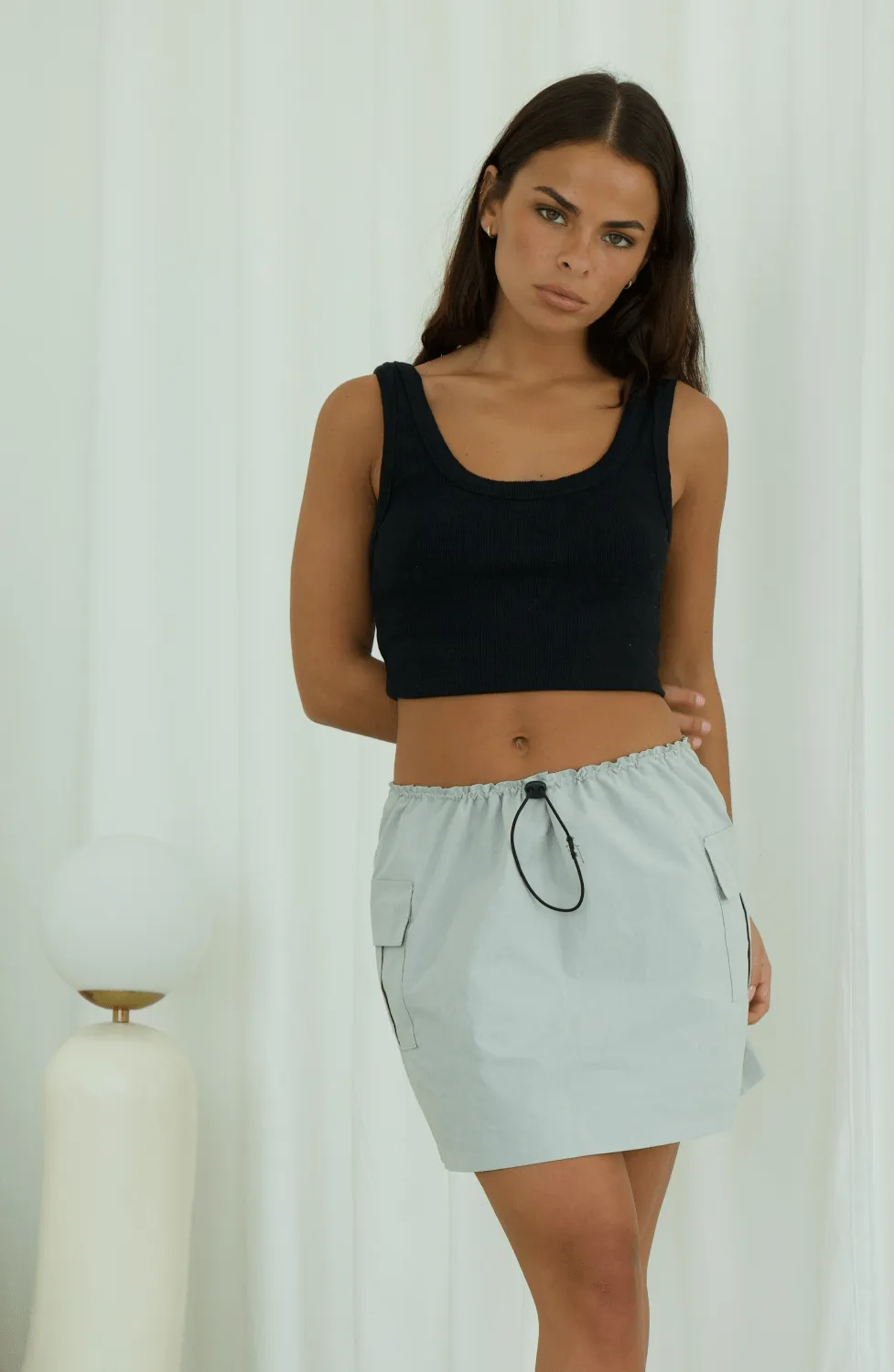 Freya Parachute Cargo Mini Skirt