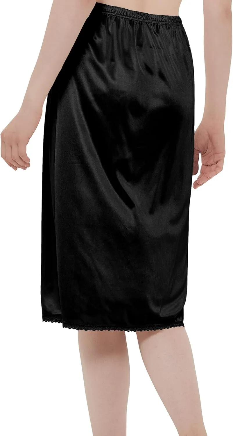 Half Slip for Women Under Dress Silky Lace Underskirt