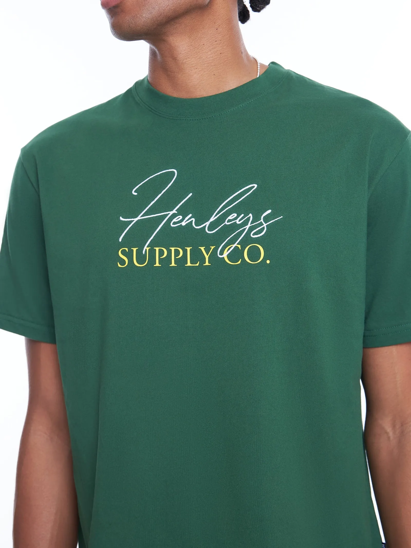 HENLEYS MEN'S SUPPLY GREEN TEE