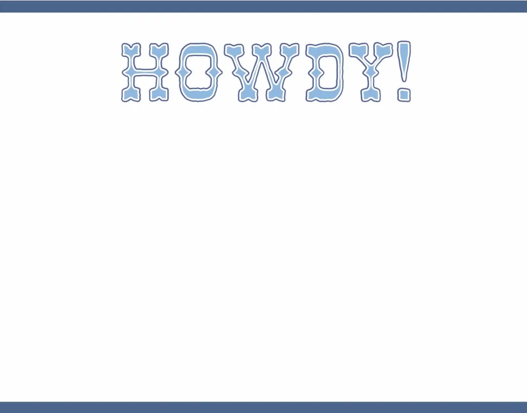 Howdy Stationery Set