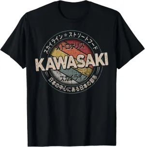 Kawasaki City 90s Retro Japan Aesthetics 80s Kawasaki T-Shirt