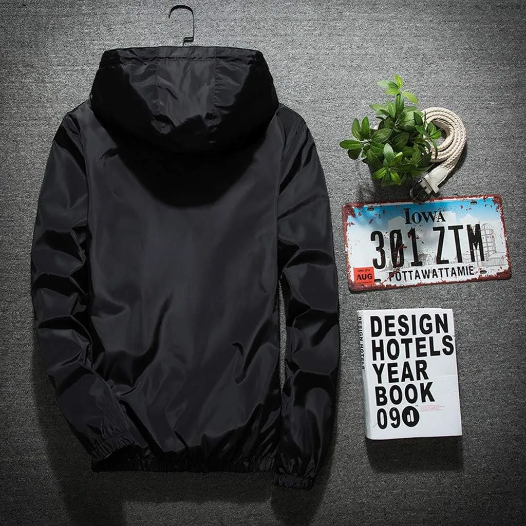 Men's Coat Rain Jacket Windbreaker Lightweight Shell Raincoat With Hood For Golf Hiking Travel, M-7XL