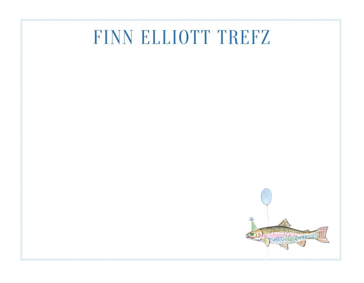 Party Fish Stationery Set