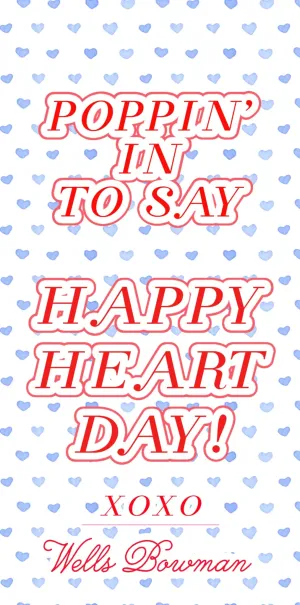 Poppin' Mini Hearts Blue