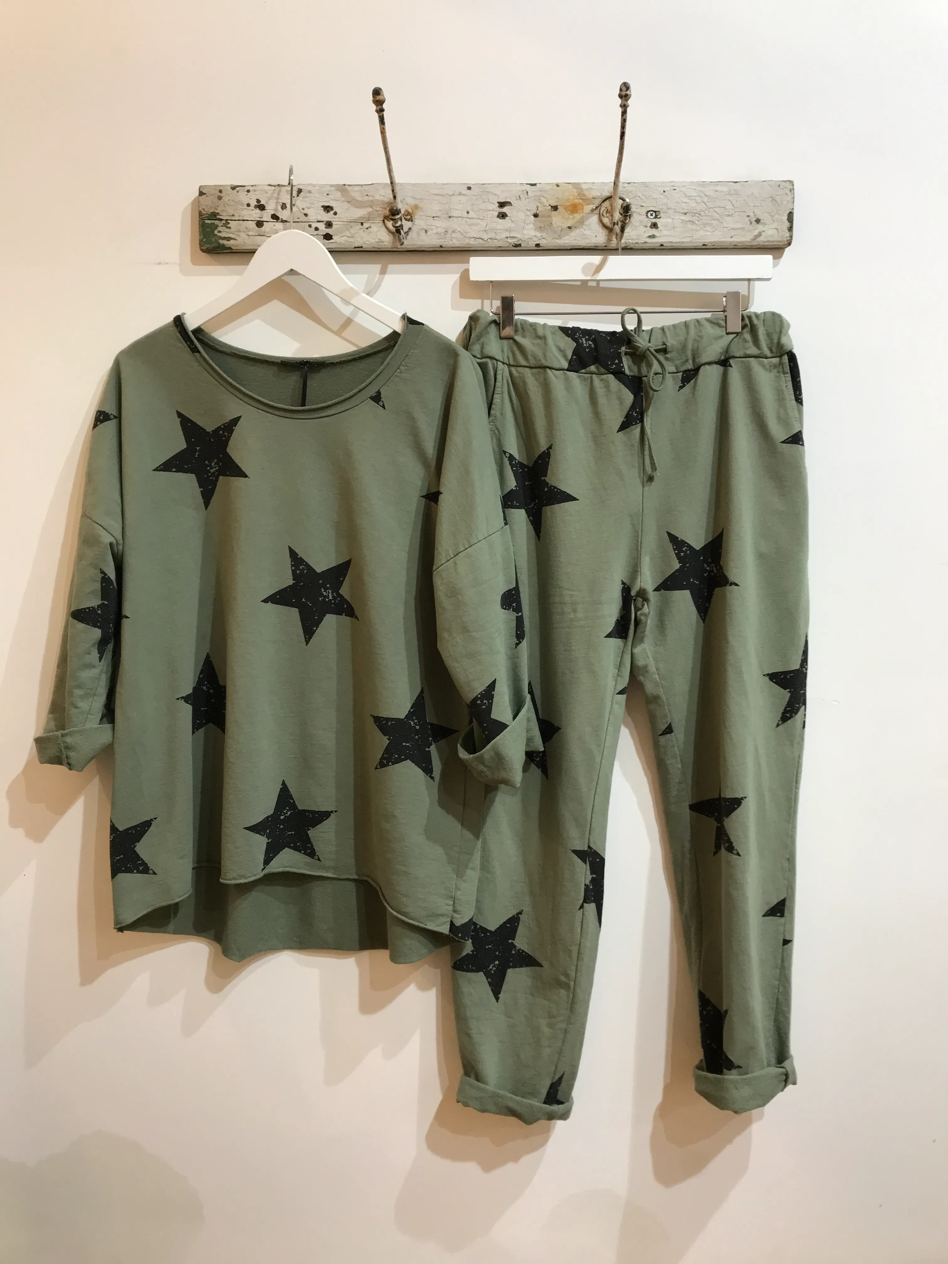 Star Print Lounge Set