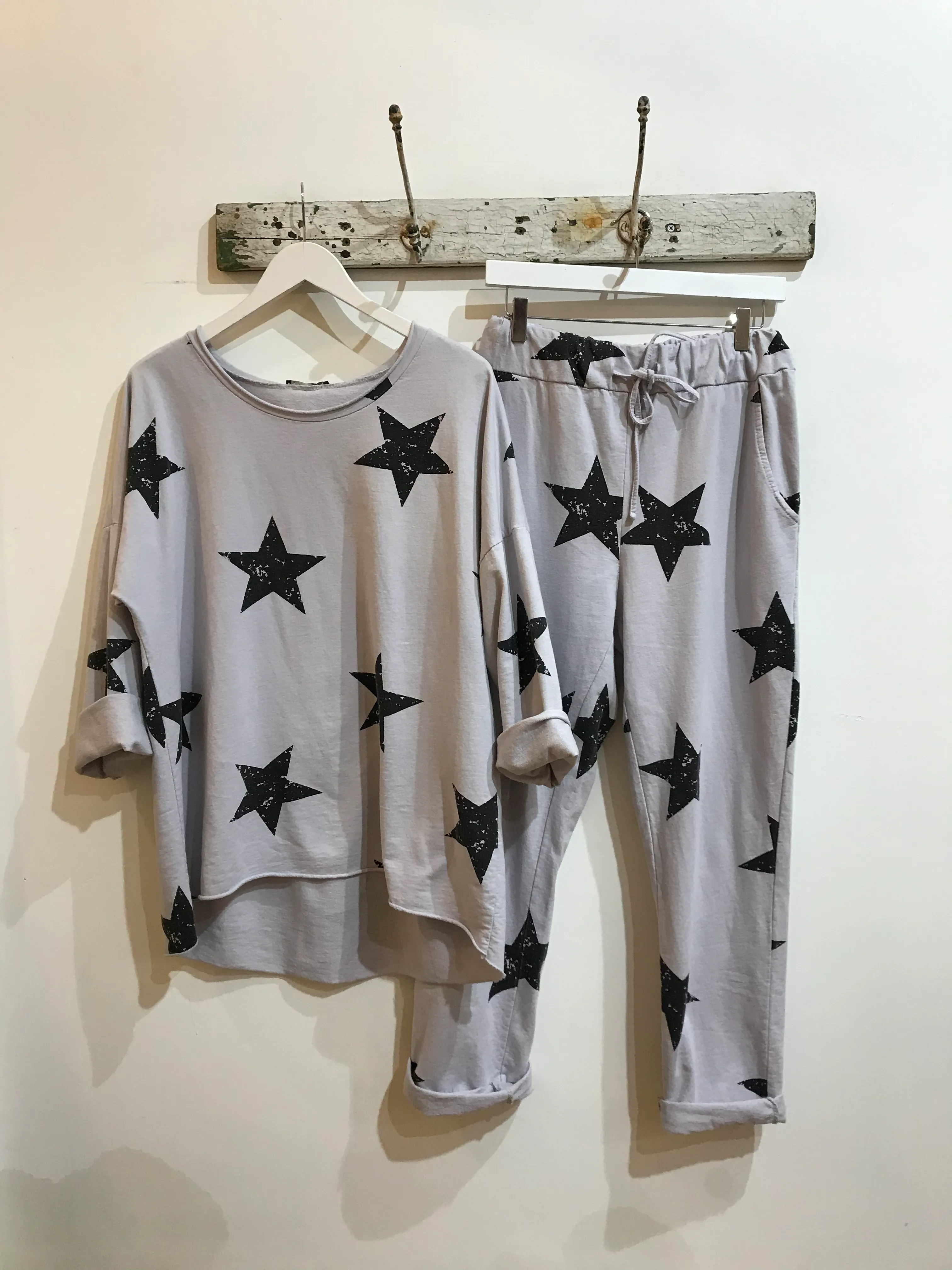 Star Print Lounge Set