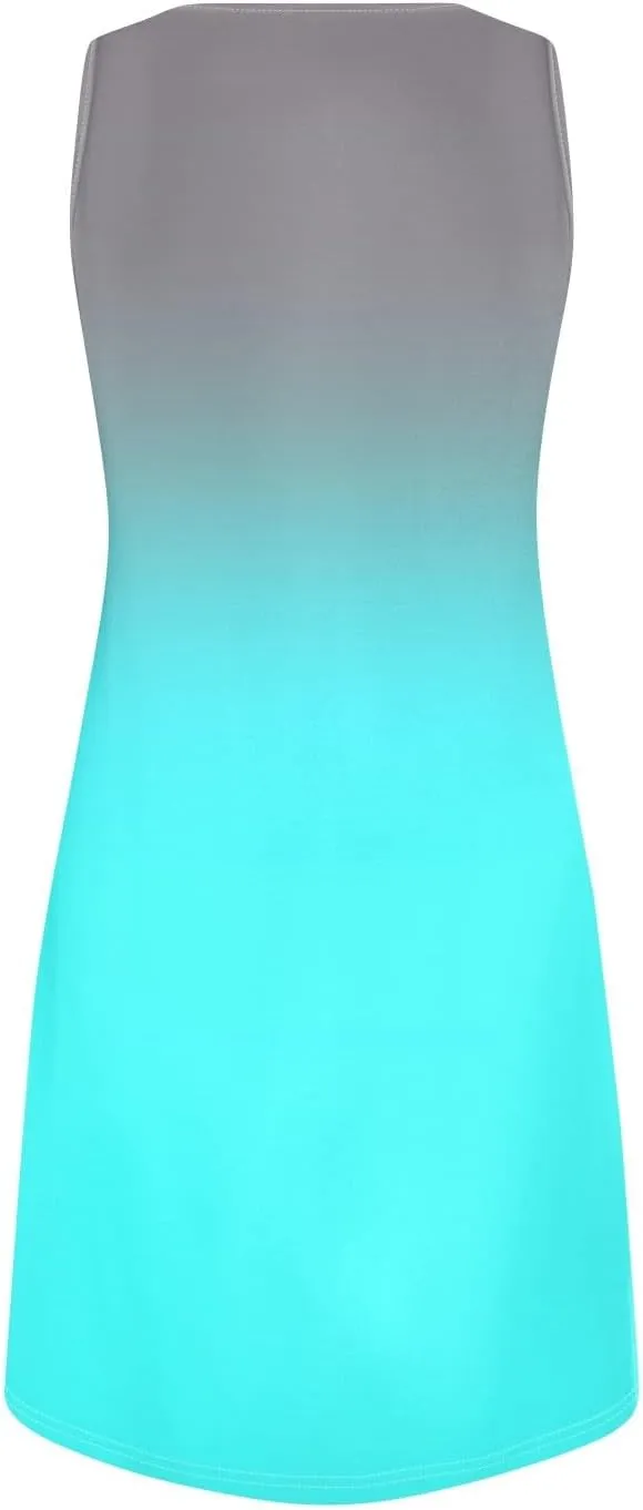Summer Dresses for Women 2025 Beach Vacation Spring Clothes Spaghetti Strap V Neck Casual Loose Mini Dress