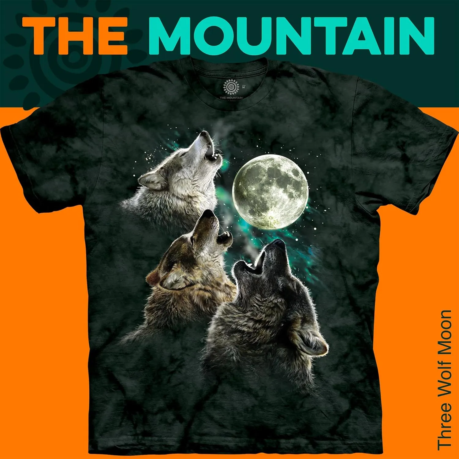 The Mountain Men's Three Wolf Moon Short Sleeve Tee