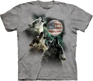 The Mountain Men's Three Wolf Moon Short Sleeve Tee