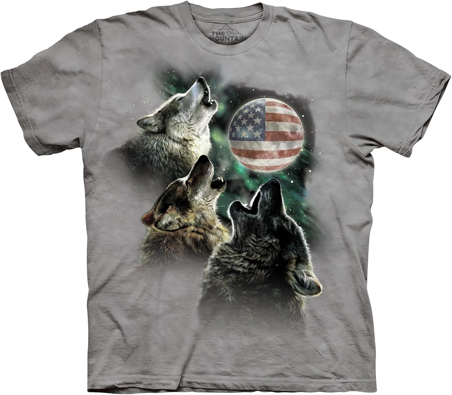 The Mountain Men's Three Wolf Moon Short Sleeve Tee