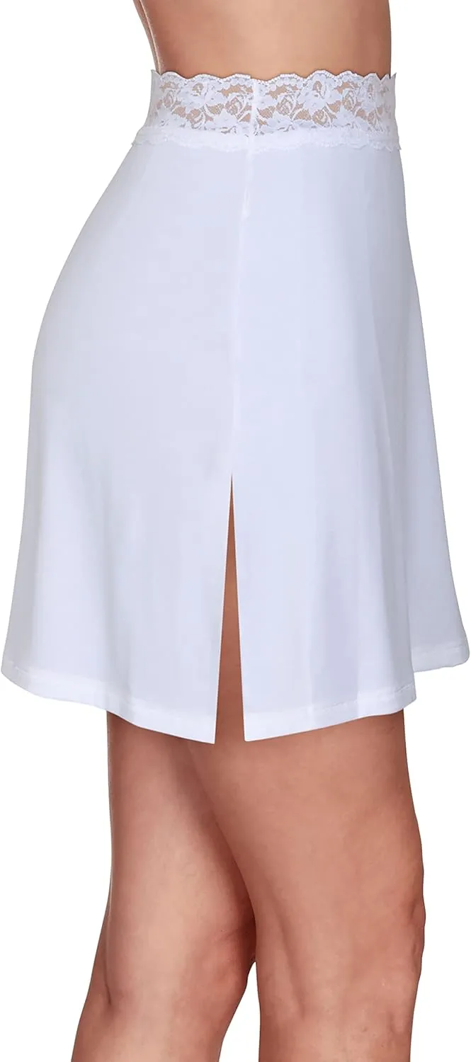 Vanity Fair Women's Anti-Static Nylon Half Slip for Under Dresses, Available up to size 3XL